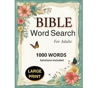 Bible Word Search Large Print: Christian Word Find Puzzle Book for Adults, Seniors, and Teens.