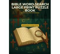Bible Word Search Large Print Puzzle Book: Easy to Hard | With Full Solutions