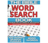 Bible Word Search: Parables & Teachings of Jesus: 100 Large Size Bible Word Search Puzzles with Gospel Passages, Reflections, and Classic Prayers | ... for Teens, Adults & Seniors | 8.5 x 11 inches