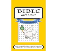 Bible Word Search Puzzle Book: Easy to Read Print about Scripture, Christianity and More | 6x9 inches, 110 pages | 50+ … Perfect for Sunday School, Church, or Camp
