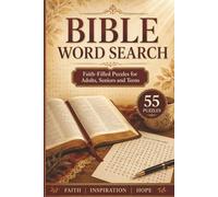 Bible Word Search Puzzle Book: Easy to Read Word Searches about Scripture, Faith, Biblical People, Places and More | 6 x 9 Inches | 110 Pages | 55 ... Gift for Vacations, Holidays, and Free TImes
