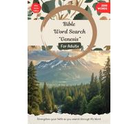 Bible Word Search Puzzle Book - Genesis: Word Searches with Easy to Read Print about Bible, God, Faith and More | 6x9 inches, 200 pages | 100 Puzzles ... Gift for Vacations, Holidays and Free Times