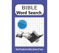 Bible Word Search: Puzzle Book is an Easy to Read Print about Names of God, Books and Places in the scriptures and More| 6x9 inches, 110 pages| 50+ Puzzles…Gift for Vacations, Holidays, and Down Time.