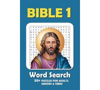 Bible Word Search Puzzle Book (Part 1): Word Searches with Easy to Read Print about Bible, Christians and More | 50+ Puzzles ... Gift for Easter, Vacations, Holidays and Free Times