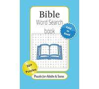 Bible Word Search Puzzle Book: Word Search Puzzles with Easy to Ready Print about Scripture, Bible, Prophets and More/ 6X9 inches, 120 pages/ 50+ ... for Vacations, Holidays, and Relaxation.