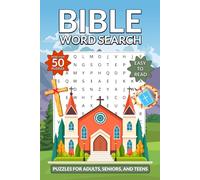Bible Word Search Puzzle Book: Word Searches with Easy-to-Read Print about Bible-Related Topics - from Abraham, Moses, and Jesus to Miracles, ... Gift for the Faithful and Bible Devotees