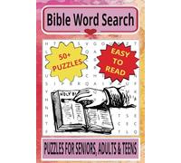 Bible Word Search Puzzle Book: Word searches with easy to read print about bible words, Jesus, God and more | 6x9 inches, 110 pages | 50+ Puzzles.. Gift for vacation and free time