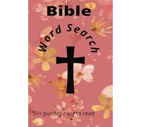 Bible Word Search Puzzle Book: Word searches with easy to read print about faith, Christianity, and the Bible. 6x9 112 pages 50+ puzzles. Great for relaxing, gifts, seniors, and teens.