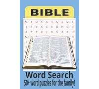 Bible Word Search Puzzle Book: Word searches with Easy to Read Print about the Bible, Bible Names, Bible Places and Bible History, and More / 6X9 ... Gifts for Vacations, Holidays and Free Times