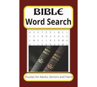 Bible Word Search Puzzle Book: Word Searches with Easy to Read Print about The Bible, Bible Studies and More | 6x9 inches, 110 pages| 50+ puzzles … Gift for Vacations, Holidays and Spare Times.