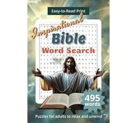 Bible Word Search Puzzle Book: Word Searches with Easy-to-Read Print About the Bible, Inspiration, Faith-Building, and more | 50+ Puzzles | 6x9 inches ... Gift for Vacations, Holidays, and Free Times