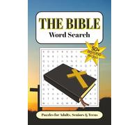 Bible Word Search Puzzle Book: Word Searches with Easy to Read Print about The Bible, Scripture, Faith and more | 6x9 inches, 110 pages | 50+ Puzzles… Gift for Vacations, Holidays, and Free Times