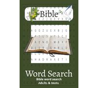 Bible Word Search Puzzle Book: Word Searches with Easy to Read Print for Bible words, Bible names, Bible Places and More | 6x9 inches, 110 pages | 50+ ... Gift for Vacations, Holidays and Free Times