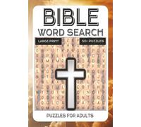 Bible Word Search Puzzle Large Print: Enjoy engaging word searches with easy-to-read, featuring Bible stories, Christianity, and more! 50+ puzzles in ... and relaxing free time at home or on the
