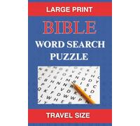 Bible Word Search Puzzle Large Print Travel Size:: Fun and Easy Bible Word Search Book- Perfect Gift for Senior Adults