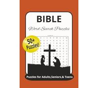 BIBLE word search puzzles: word search with easy to read print about the bible, Jesus, holy spirit | 120 pages | 50+ puzzles...gift for vacations, holidays, spiritual and relaxation