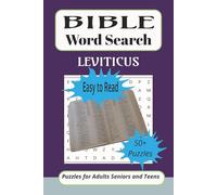 Bible Word Search: ⦁Word searches with Easy to Read Print about Bible, Faith, Leviticus and more (6X9 inches, 110 pages0 50+ Puzzles, Great for gifts and vacations