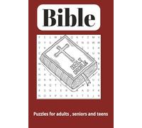 Bible word search: Word searches with easy to read print about the Bible characters ,places and more|6x9 inches,110pages|50+ puzzles….gift for vacations,holidays and leisure time.