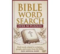 Bible Word Search: Word Searches With Easy to Read Print About the Bible, Psalms, Scripture, and More | 6x9 inches, 110 pages | 50+ Puzzles … Gift for Vacations, Holidays, and Free Times