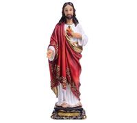 Biblegifts Gesù Sacro Cuore Fiorentino Statua 12,7 cm 12 cm Design Tradizionale Italiano Resina Collezione Cristo Sacro Cuore Oro Scatola da