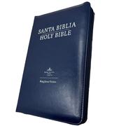 Biblia Bilingue Tam. Personale RVR1960 Azul Marino / Nblue Bibbia Kjv Ind