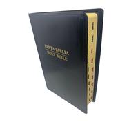 Biblia Bilingüe Rvr 1960 / Kjv Negro Imitación Piel Con Índice Bilingue Bibbia