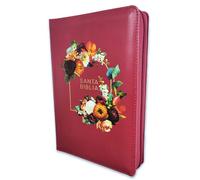 Biblia Chiusura Para Mujer Letra Gigante 14pts RVR.1960 Color Granada Con Indice