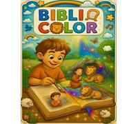 BIBLIA COLOR: Disegni da colorare, storie con insegnamenti e giochi per bambini che raccontano la fedeltà e il coraggio di tre grandi eroi della Bibbia: Giuseppe, Davide e Daniele