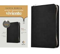 Biblia compacta NTV de zíper, con Filament (SentiPiel, Negro)