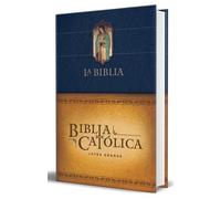 Biblia de Améri Biblia Católica letra grande, tapa dura azul (Copertina rigida)