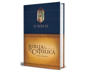 Biblia de Améri Biblia Católica letra grande, tapa dura azul (Copertina rigida)