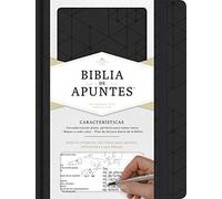 B&H Español Editori RVR 1960 Biblia de apuntes, negro sí (Rilegato in ecopelle)