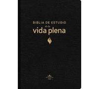 Biblia de estudio de la vida plena/ Full Life Study Bible: RVR60, Edición clásica, Piel fabricada, Negro, con Índice, Palabras de Jesús en rojo, ... Words of Jesus in Red, Comfort Print