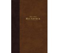 Biblia de Estudio MacArthur/ MacArthur Study Bible: Nueva Biblia De Las Américas, Café, Leathersoft/ New American Bible, Cafe, Leathersoft