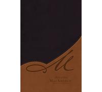 Biblia de Estudio MacArthur / MacArthur Study Bible: Reina-Valera 1960, Café, Leathersoft, Letra Grande con Cierre