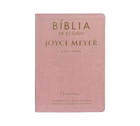 Bíblia de Estudo | Joyce Meyer | NVI | Letra Grande | Rosa - Edizione Portoghese