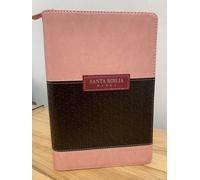 Biblia De Letra Grande Reina 1960 Manuale per Donna Cirre Rosa Caffè Indice 12p