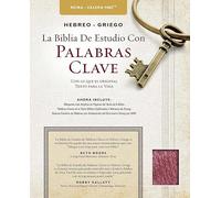 Biblia de studio palabra clave con diccionarios Hebreo y Griego / The Hebrew-Greek Key Word Study Bible: Reina-Valera 1960, borgona piel especial color