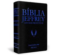 Bíblia Jeffrey Estudos Proféticos - Preta/azul
