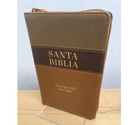 Biblia Letra Gigante Manuale 14 Punti Con Chiusura Riena V.1960 Tricolor Marron