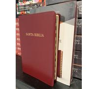 Biblia Letra Gigante, Reina Valera 1960 Borgoña Imitación Piel Con Índice 14 & P