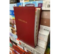 Biblia Letra Súper Gigante, Bordeaux Reina 1960 Imitación Piel Con Índice 17PUN