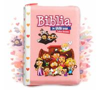 Biblia para Niñas Mi Gran Viaje tamaño compacta imit piel rosada con corazones (Spanish Edition)