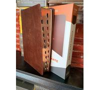 Biblia Reina V.1960 Letra Gigante Símil Piel Marrone, Piel Fabricada Con Índice