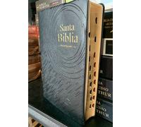 Biblia Reina Valera 1960 Super Gigante Lettera 19 Punti Indice Vinile Nero