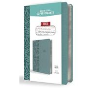 Biblia Reina Valera Letra Súper Gigante, Símil Piel Aguamarina / Spanish Bible