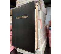 Biblia RVR 1960 Letra Gigante Riferimento, Pelle Nera E Indice Letra Di 14 Punto