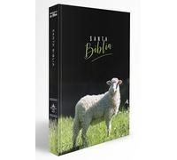 Biblia RVR 1960 letra grande, manual, tapa dura con nombres de Dios, Cordero de Dios / Spanish Bible RVR 1960 Handy Size, LP, HC with Names of God, Lamb of God: Reina-valera 1960