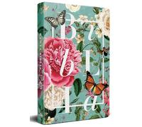 Biblia RVR 1960 letra grande tamaño manual, tapa dura Jardin de flores / Spanish Bible RVR 1960 Handy Size Large Print Hardcover Garden of Flowers: Biblia RV60 Nombres De Dios Flores Boquet Aqua