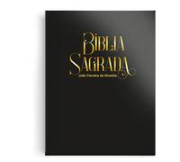 biblia sagrada pulpito capa preta arc almeida revista corrigida letra hiper gigante joo ferreira